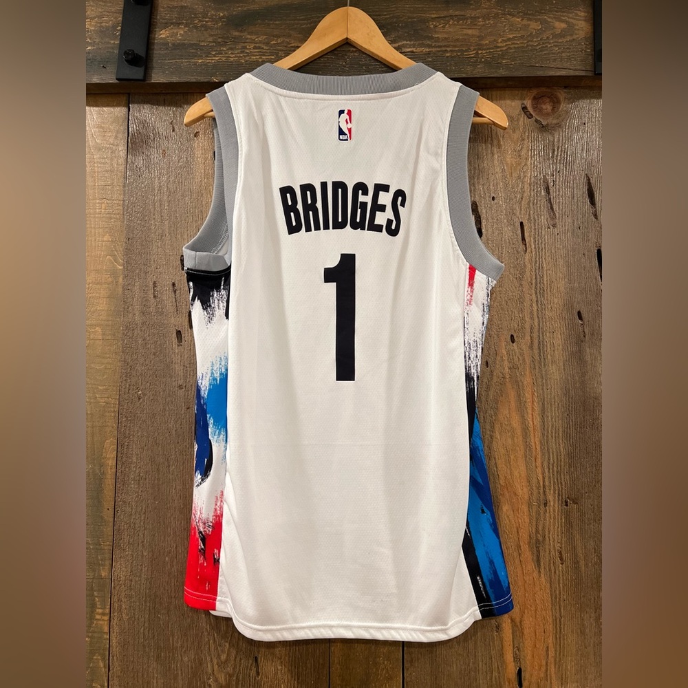 Mikal Bridges Brooklyn Nets City Edition Youth Large